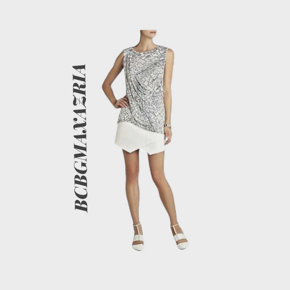 BCBGMAXAZRIA Rumor Sleeveless Crisscross Top XS NWT